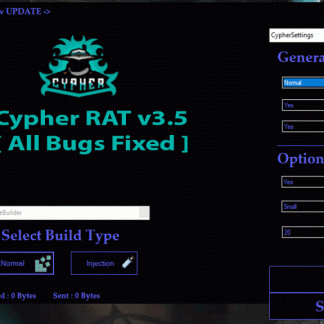 Cypher RAT v3.5 Lifetime Activated